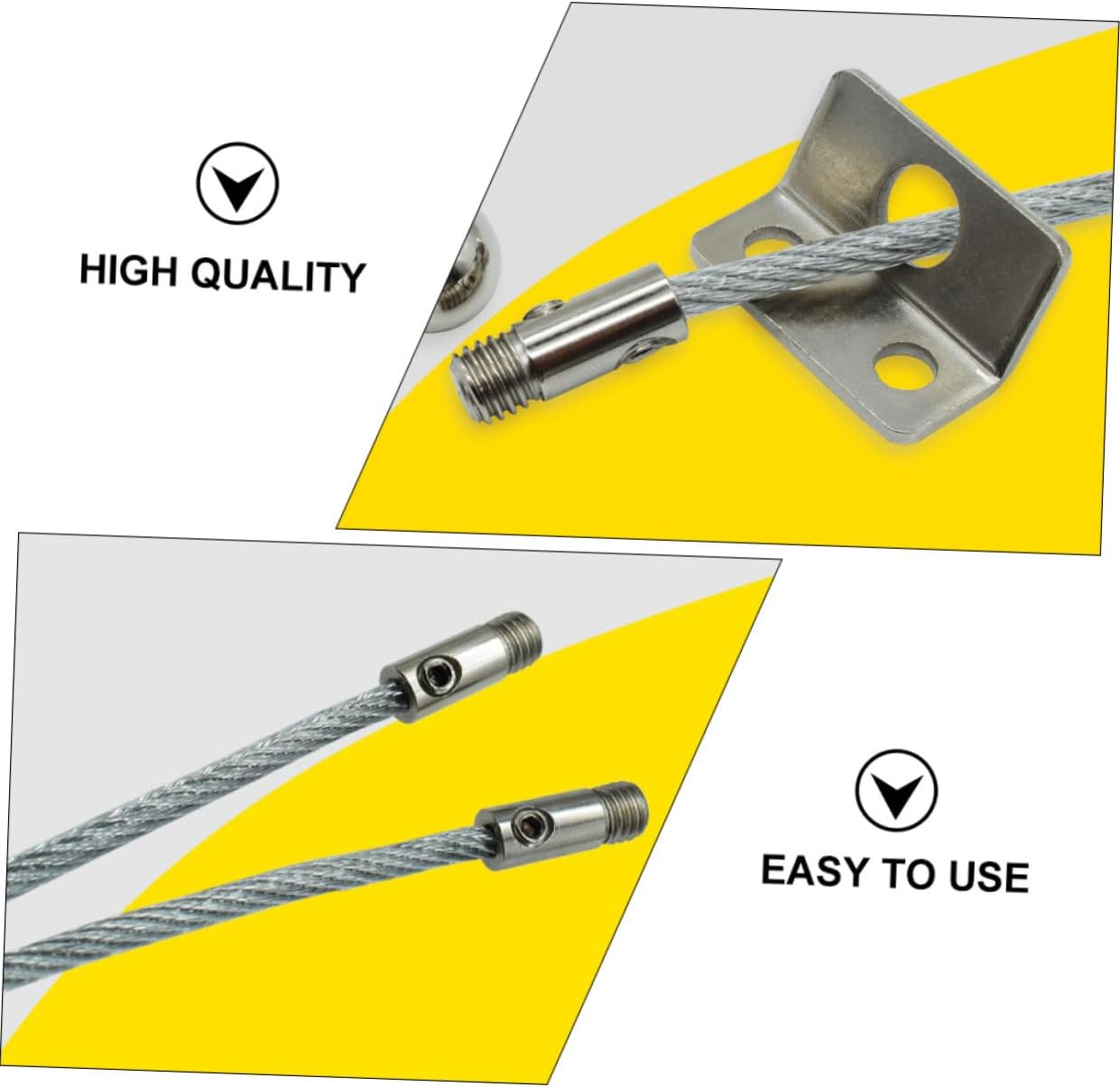 BESTonZON 2sets Furniture Anchor Wall Anchor Hinges Heavy Duty Dresser Wall Connector Safety
