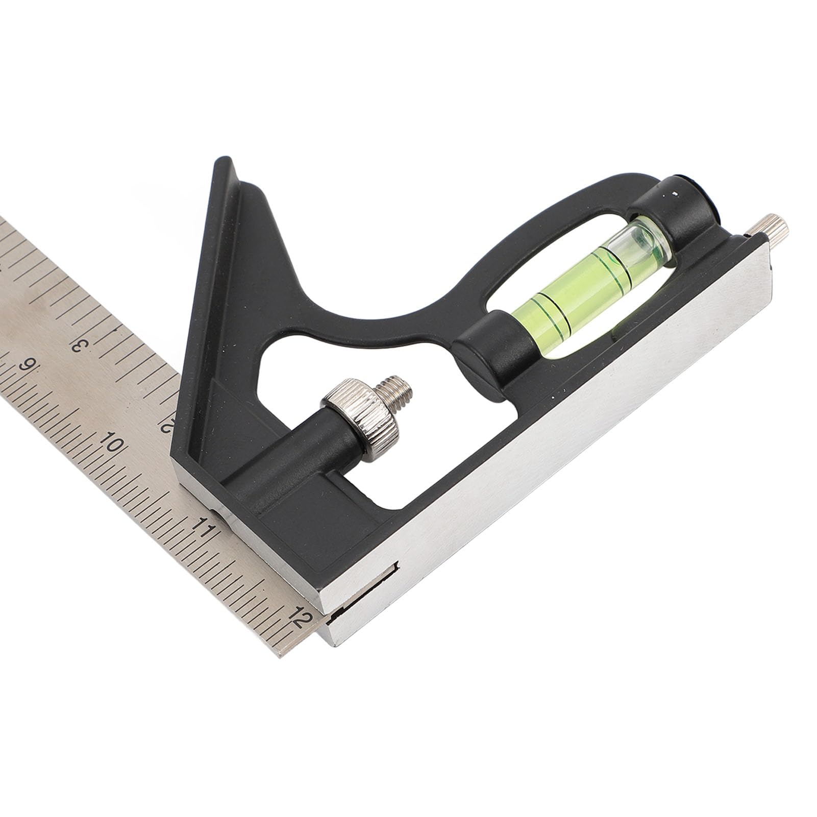 Équerre combinée de 30,5 cm, 45 degrés, marquage à 90 degrés, équerre en T, outil de mesure pour le travail du bois, outil de charpentier
