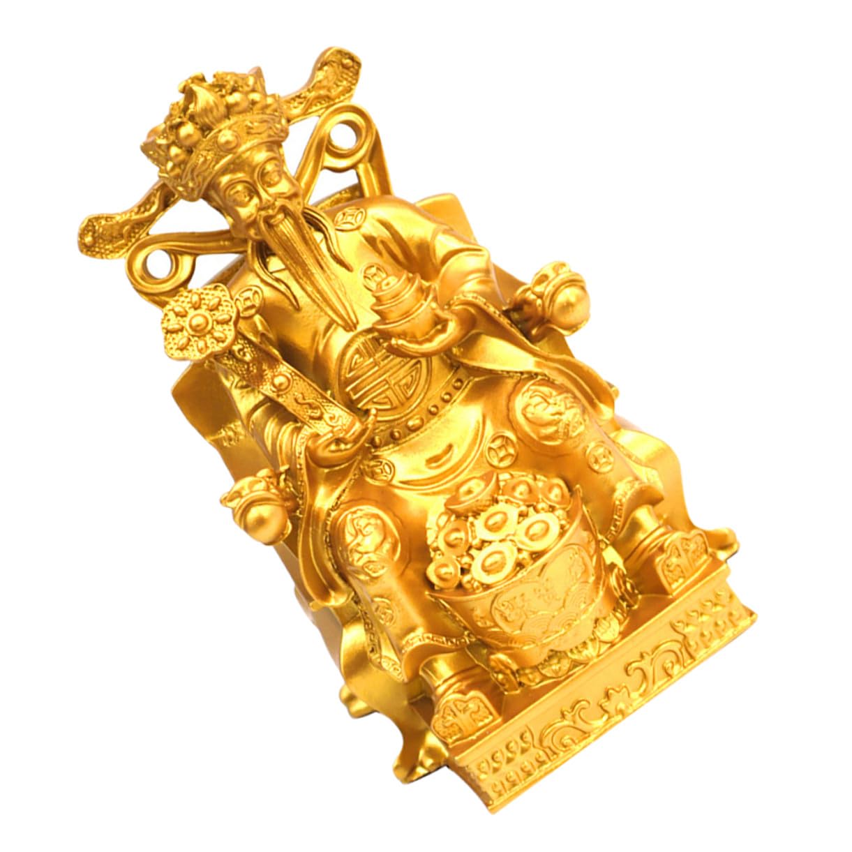 DOITOOL Estatua Decorativa del Riqueza Resina para Escritorio y Oficina Adorno Artesanal con Diseño Chino Clásico para Decoración de y Mesas Pequeñas Amuleto para Buena Fortuna y Ambiente