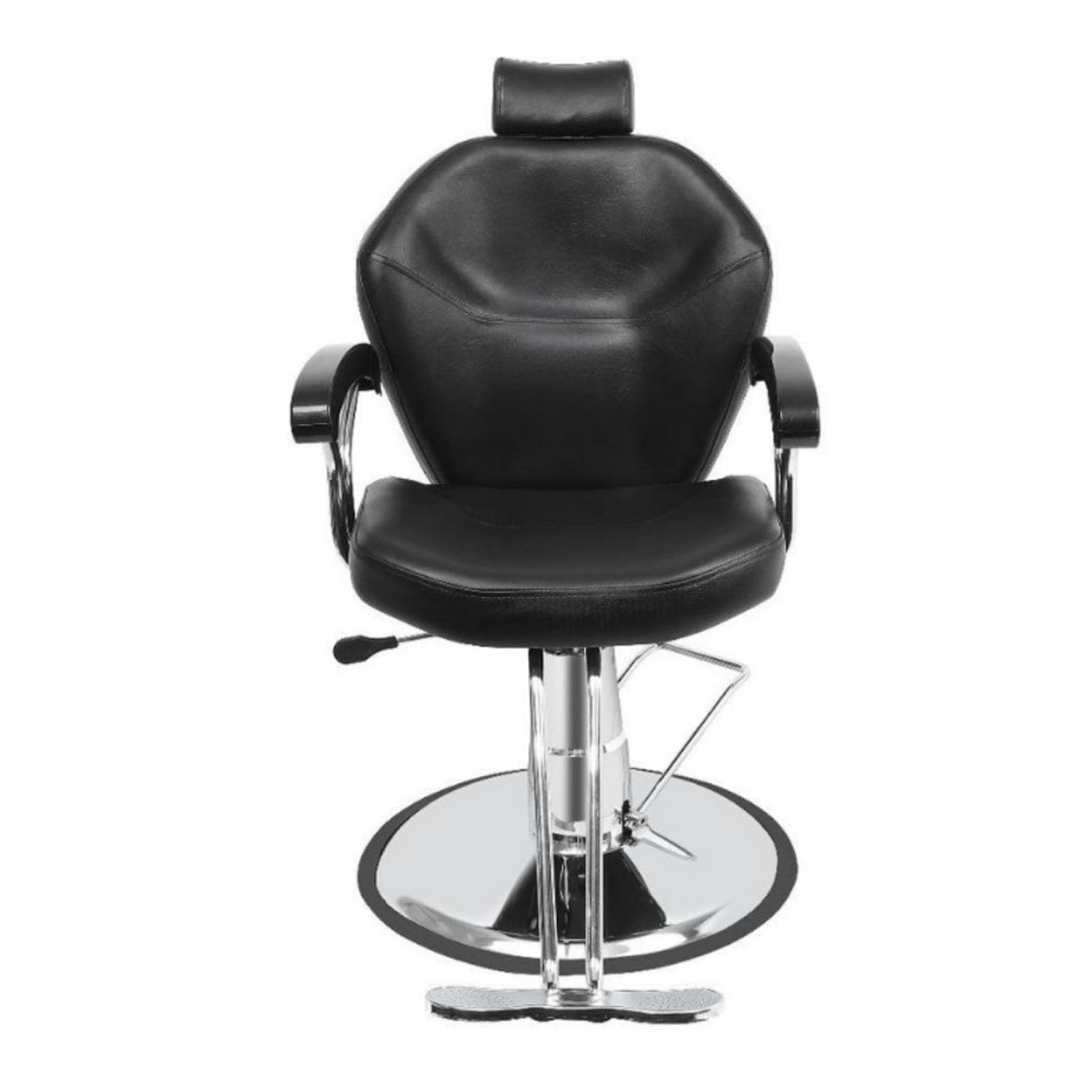 TFDRSEXVD Hydraulische Roll-Dreh-Friseurstühle Liegende Friseurstühle 360-Grad-Drehung für Friseursalon-Spa-Ausrüstung,Schwarz