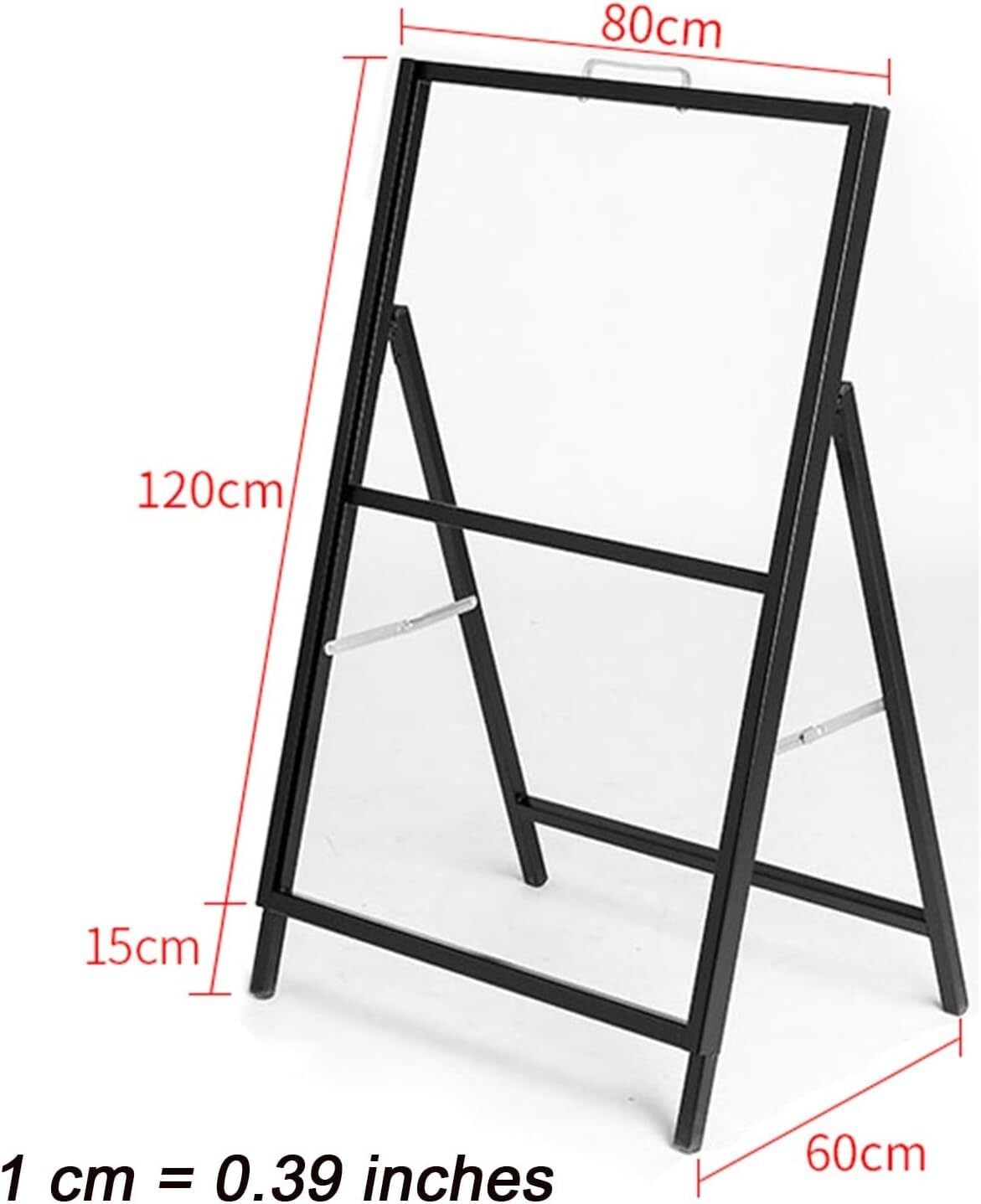 Soporte for Carteles, Vista Horizontal, Tablero de pavimento Lateral, Soporte Plegable for anuncios, Estante publicitario Soporte para Carteles