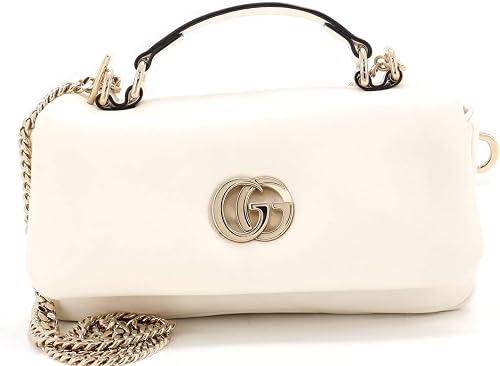 Pre-Loved GG Milano Top Handle Bag Leather Mini, White