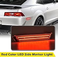 Vista 7 de CHEDA Lente transparente delantera y trasera, par de guardabarros, luz LED de marcador lateral compatible con Chevy Camaro LS, LT, SS, Z/28, ZL1