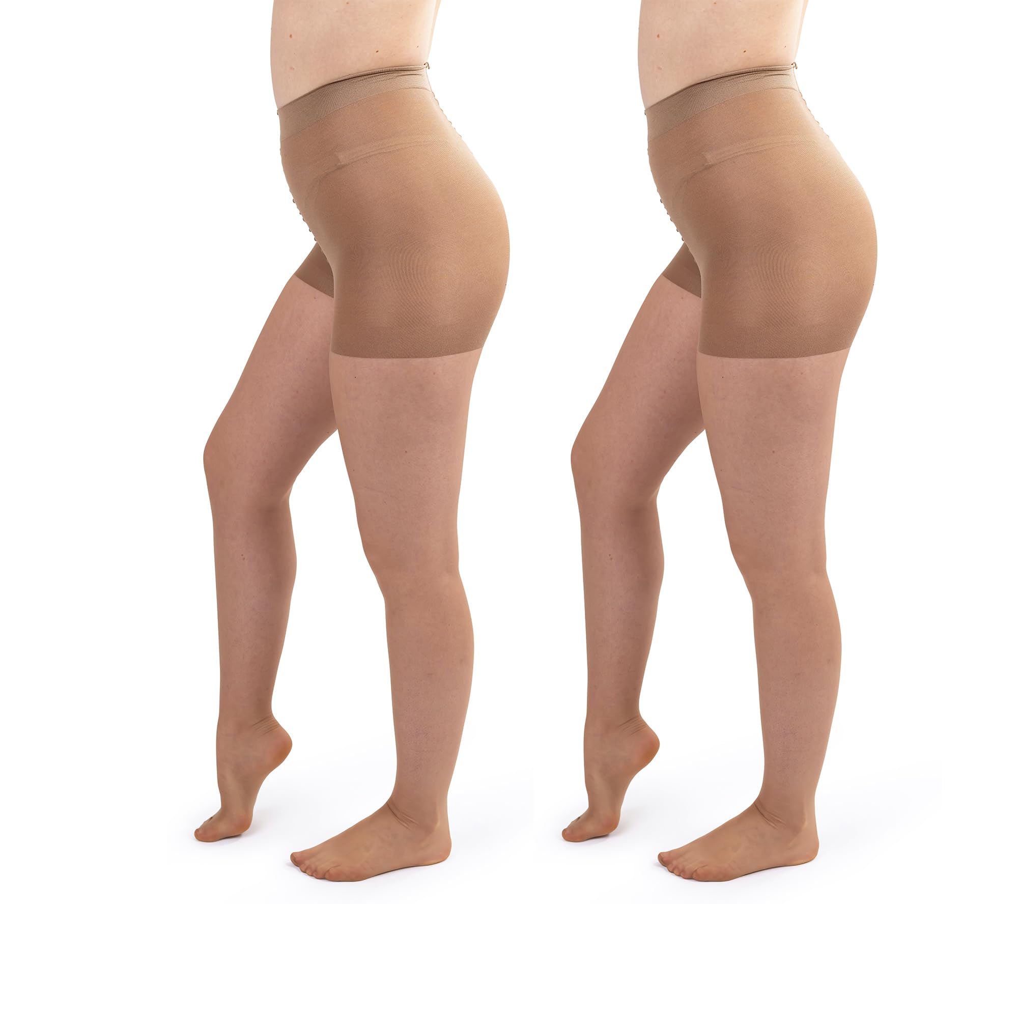 Silky Toes Control Top Pantyhose 2 Pack