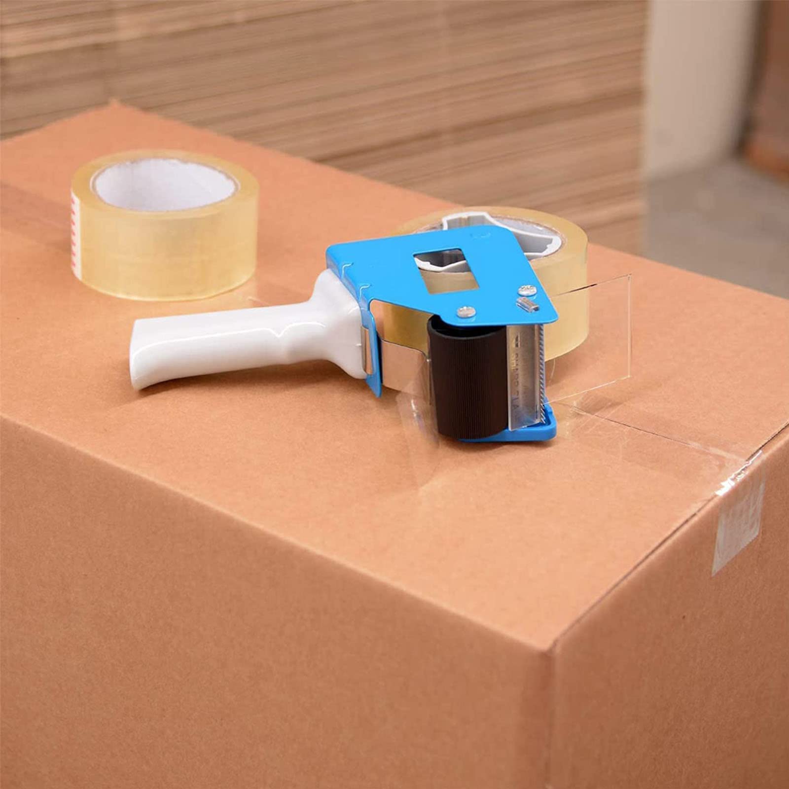 Mr. Pen - Packing Tape Dispenser Gun 2-Inch, 2 Pack With 2 Rolls Tape, Heavy Dut