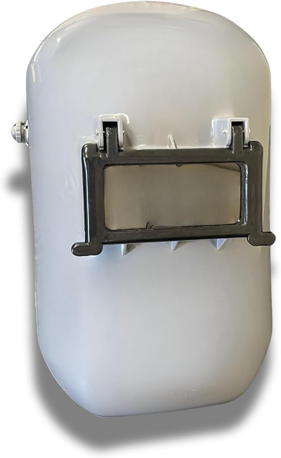 Gray Welding Helmet with Flip-Up Lens, Durable ABS, Anti-Splash