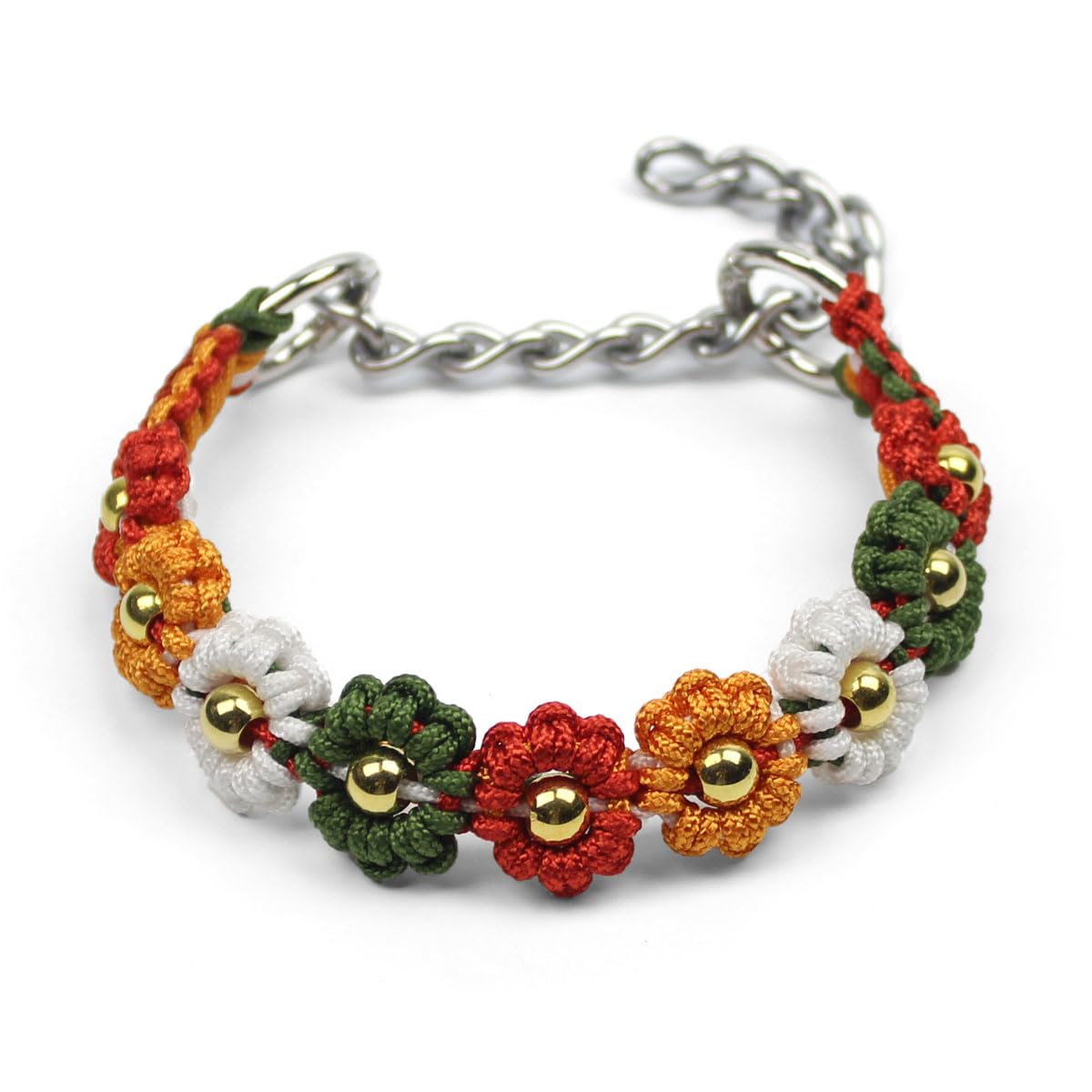 Collier en paracorde fait à la main pour petit chien et chat accessoire tressé multicolore