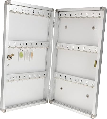 Operitacx Caja de llaves de montaje en pared, organizador de llaves, caja de cerradura de llave, 48 etiquetas para llaves