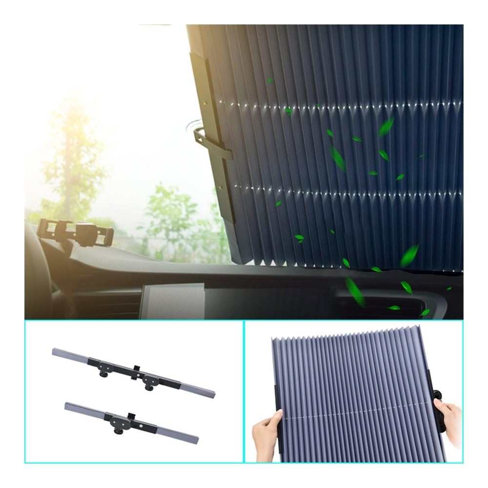 Parasole Auto Parabrezza Parabrezza Per Auto Tendine Parasole Per Finestre Parasole Estivi Blocco UV Protezione Della Privacy (Size : 45cm)