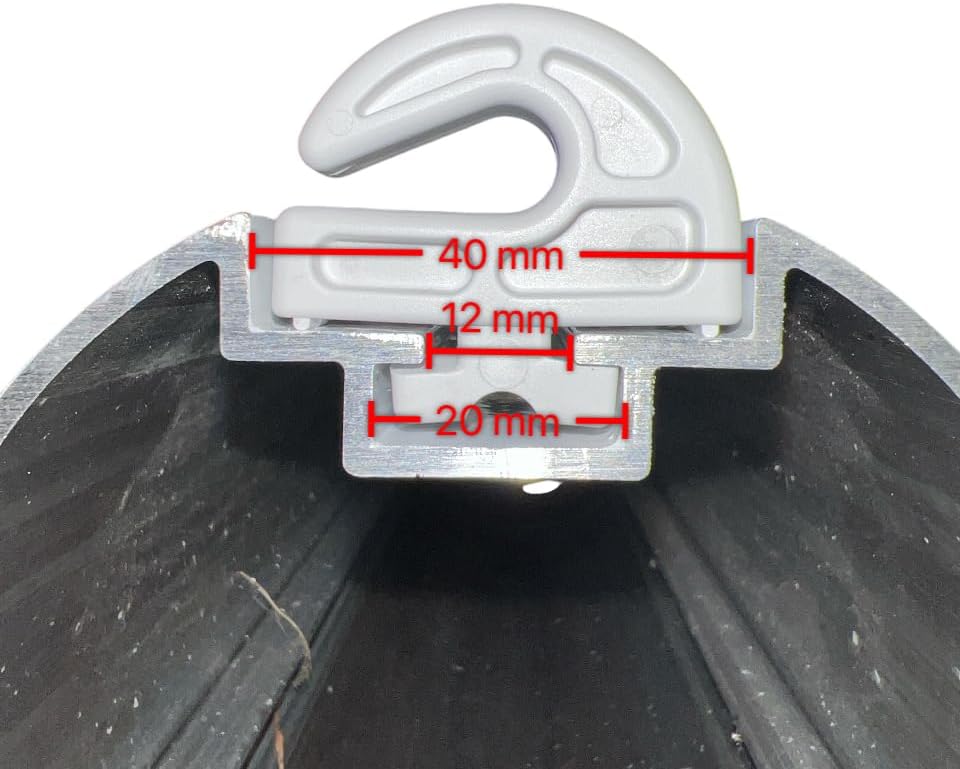 Soccer Goal Open Net Hooks, for Aluminium Football Goals with 8mm Or 12mm Channel Gap, Twist Fit Goal Fixing Hooks