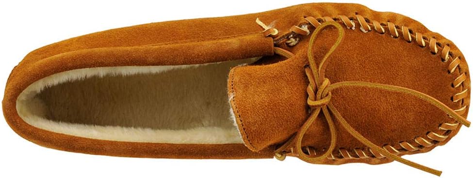 Minnetonka Men’s Pile Lined Soft Leather Sole Slipper Minnetonka Men’s Pile Lined Soft Leather Sole Slipper