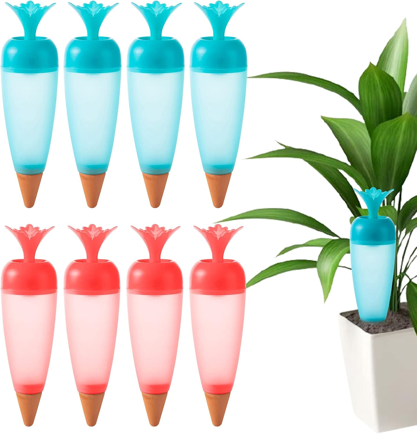 Bigvendedor Self Watering Spikes,8Pcs Plant Self Watering