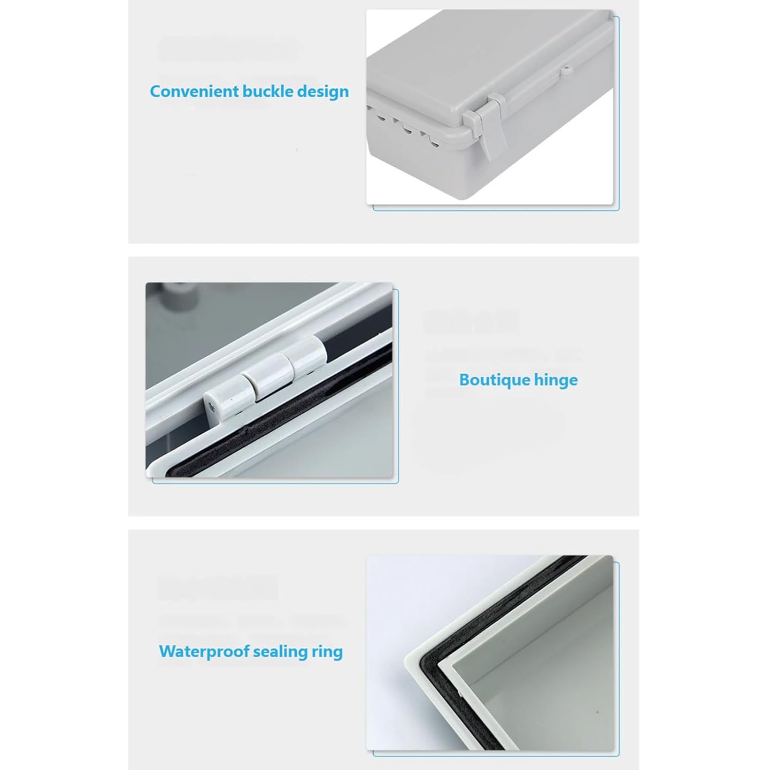 Waterproofed Electrical Box Lockable Design for Outdoor Use ABS Construction Protects Against Rain Dusts Patios Outlet Box