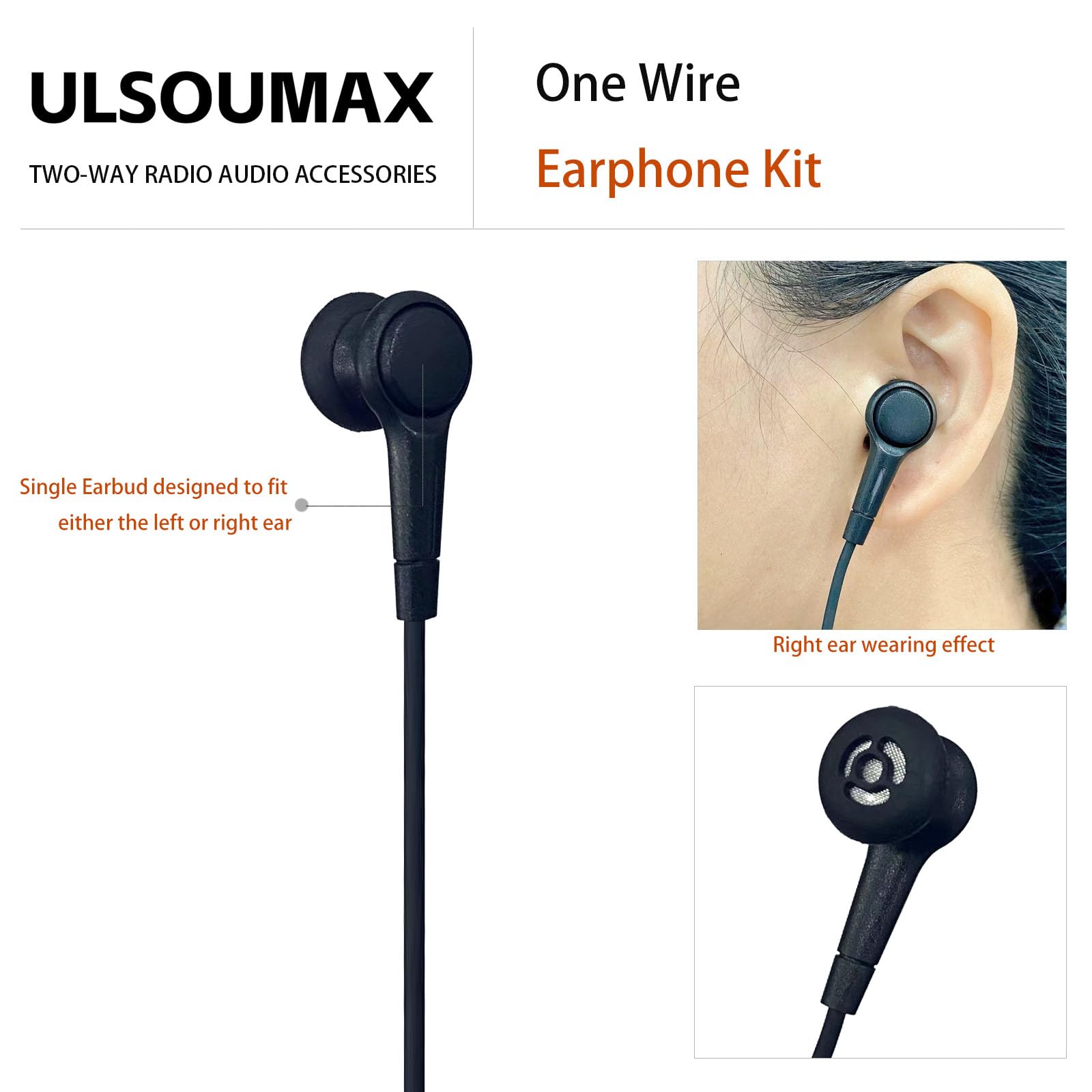 Casque Compatible avec SL300 SL1600 SL2600 SL4000 SL7550 DLR110 SL1K SL1M Talkie-Walkie 2 Voies Radio avec Casque Acoustique et Microphone PTT