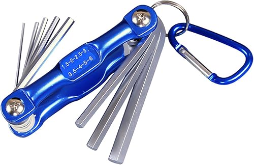 Llave hexagonal plegable de metal métrica Allen Juego de destornilladores hexagonales Llave hexagonal Llave hexagonal Llave ajustable resistente