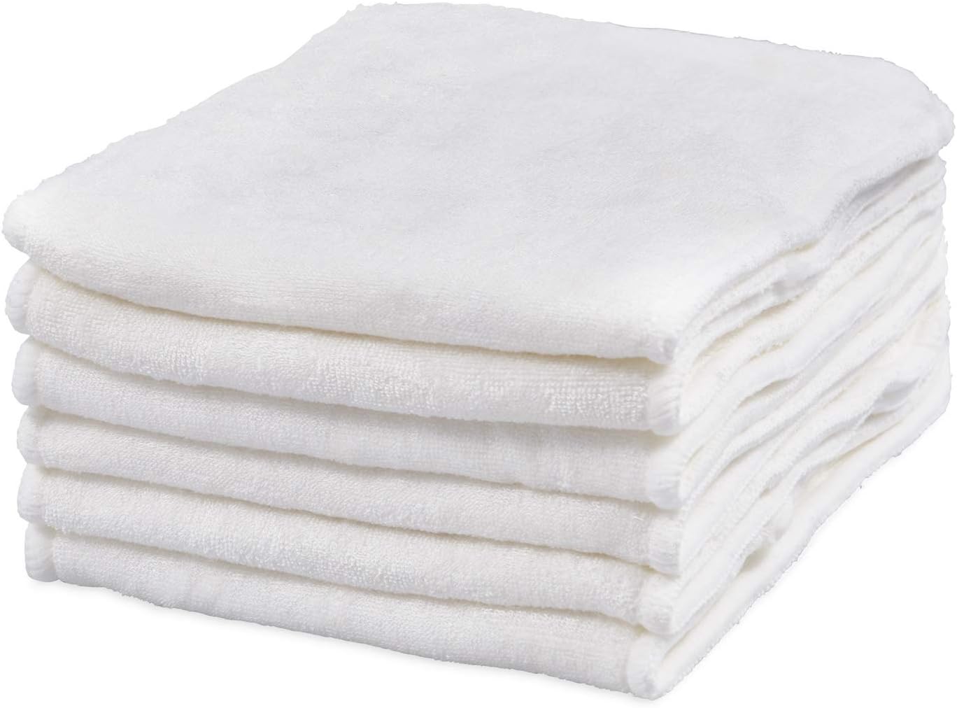 Set of 6 Nappy Inserts Boosters 100% Bamboo for Reusable Nappies - 4-Layer Bamboo Inserts