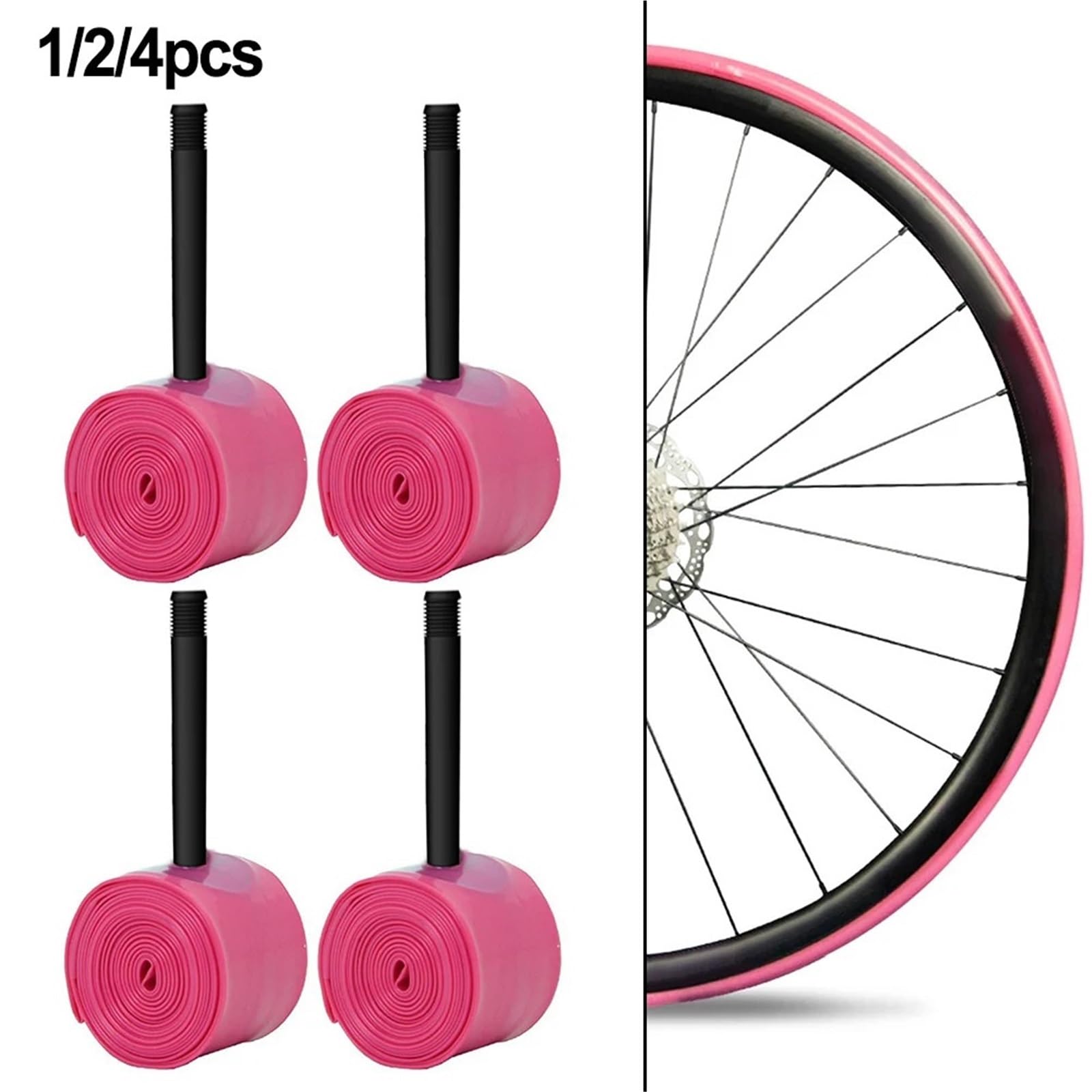 Genérico Bicicleta, Cámara De Bicicleta Ultraligera De TPU (26/27,5 Pulgadas) - Compatible con Neumáticos De 1,4 A 2,5 Pulgadas, Repuesto De Válvula Estilo AV