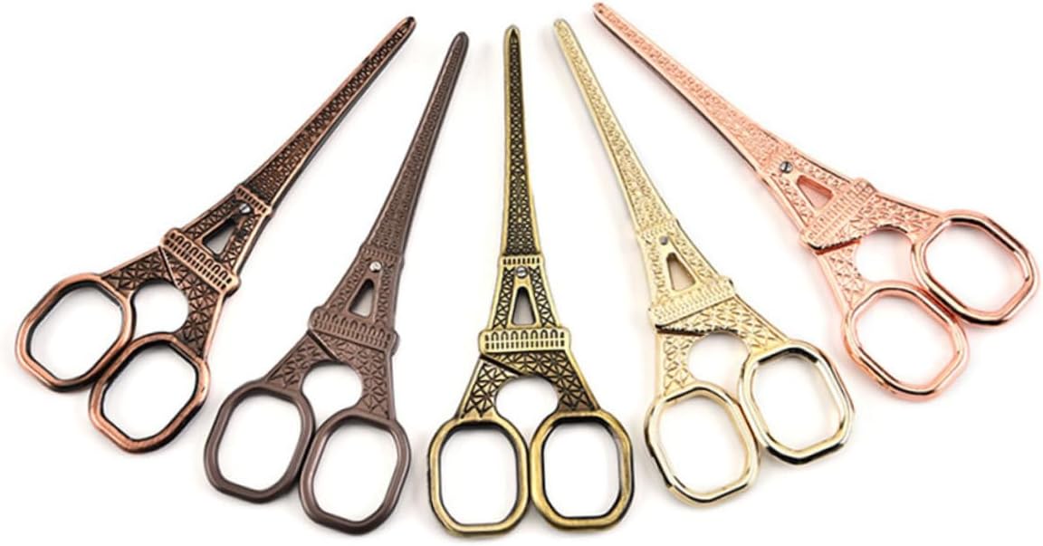 SHINEOFI 3pcs Tip Shears Sewing Scissor Eiffel Tower Scissor Scisors Thread Scissor Tailor Scissor Craft Scissor Embroidery Scissor Vintage Scissor Embroidered Decorate