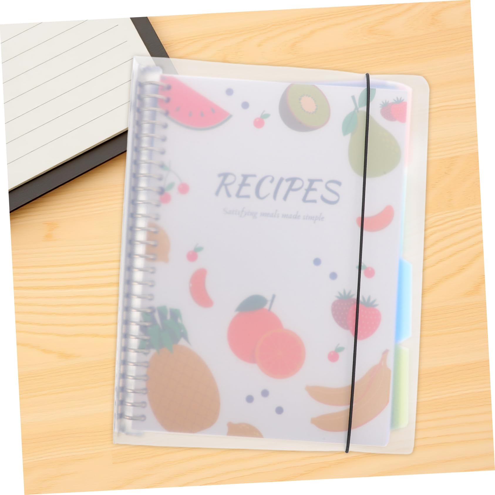 Quaderno per Ricette di Cucina Bianco Sezioni Pre-stampate e Pagine Facili da Sfogliare per Organizzare e Pianificare Ricette in Casa
