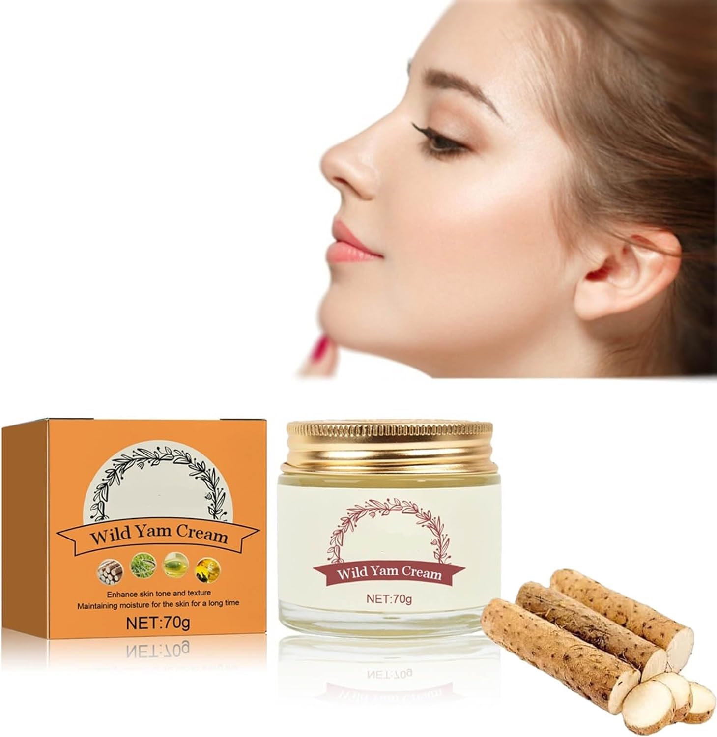 Wild Yam Cream for Hormone Balance, Wild Yam Cream Organic 70g, Natural