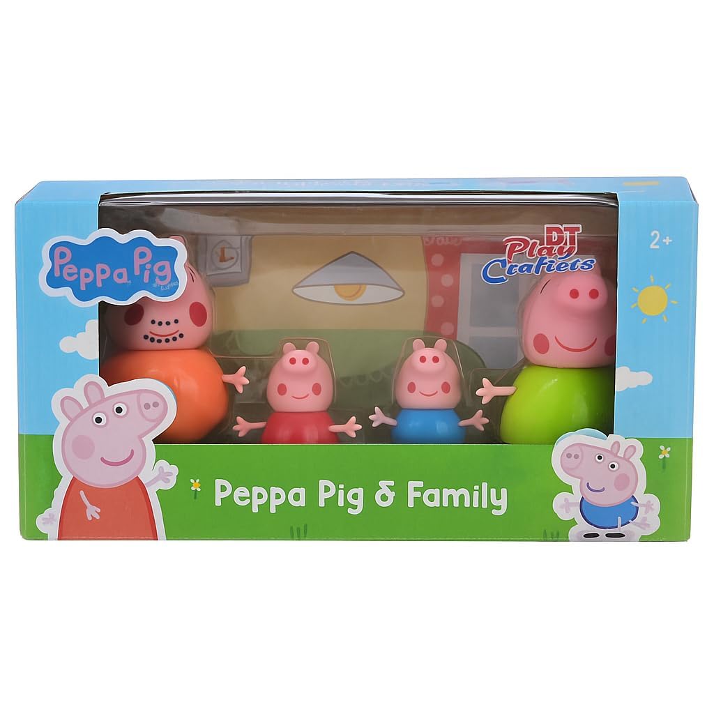 Peppa Pig Family Figurine Set – 4-Piece Playset with Peppa, George, Mummy & Daddy Pig | Ideal Pretend Play Toy for Kids Ages 3+ | Perfect Birthday & Party Gift-image-35