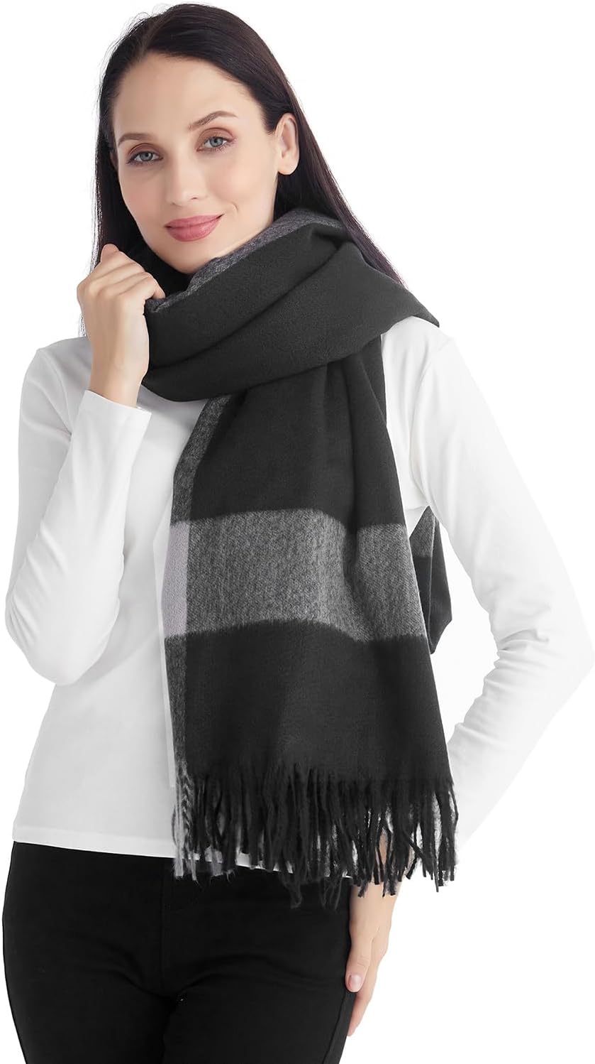 Poncho Shawl Wraps for Women, Women's Soft Warm Ponchos Sweaters Open Front Travel Poncho Cape for fall winter Spring - Image 5