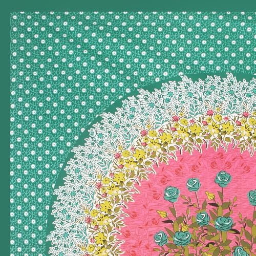 Image of JAIPUR PRINTS 100% Cotton Bedsheet for Double Size Bed bedsheets Rajasthani Jaipuri Printed Double Size Bedsheet with 2 Pillow Cover / 90x100 inch / 235x215 cm / (Green)