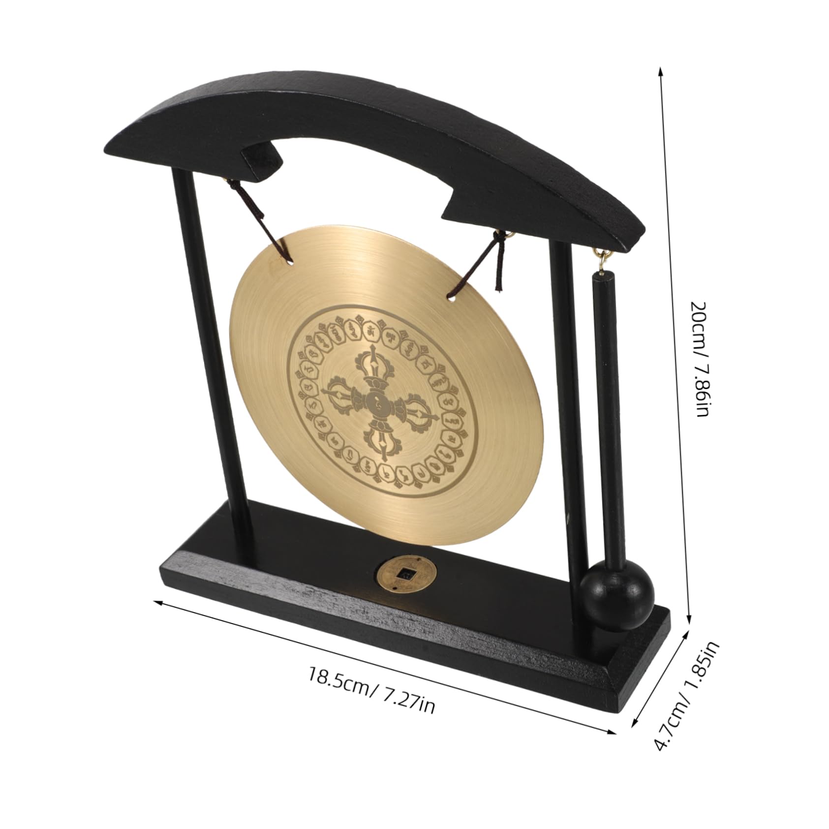 Gong de Latón Feng Shui con Soporte y Mazo para Hogar y Estudio