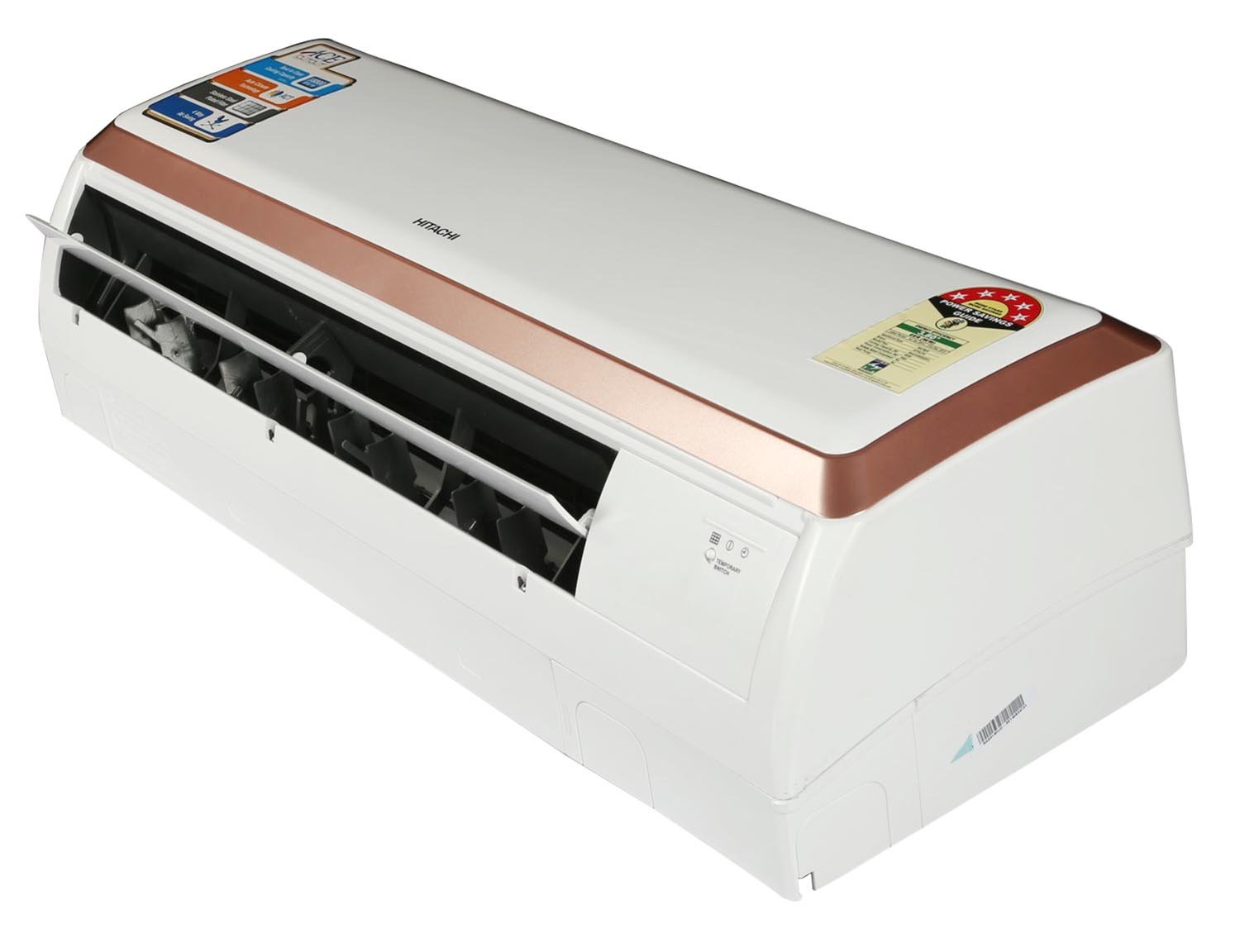 En angle view of Hitachi RAU514HUD Ace Cutout Split AC indoor unit