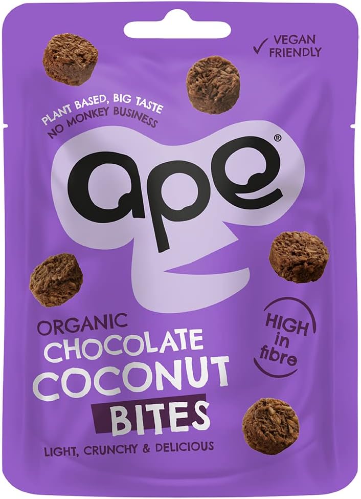 Ape Snacks Ape Coconut Bites Chocolate 26g (Pack of 10)
