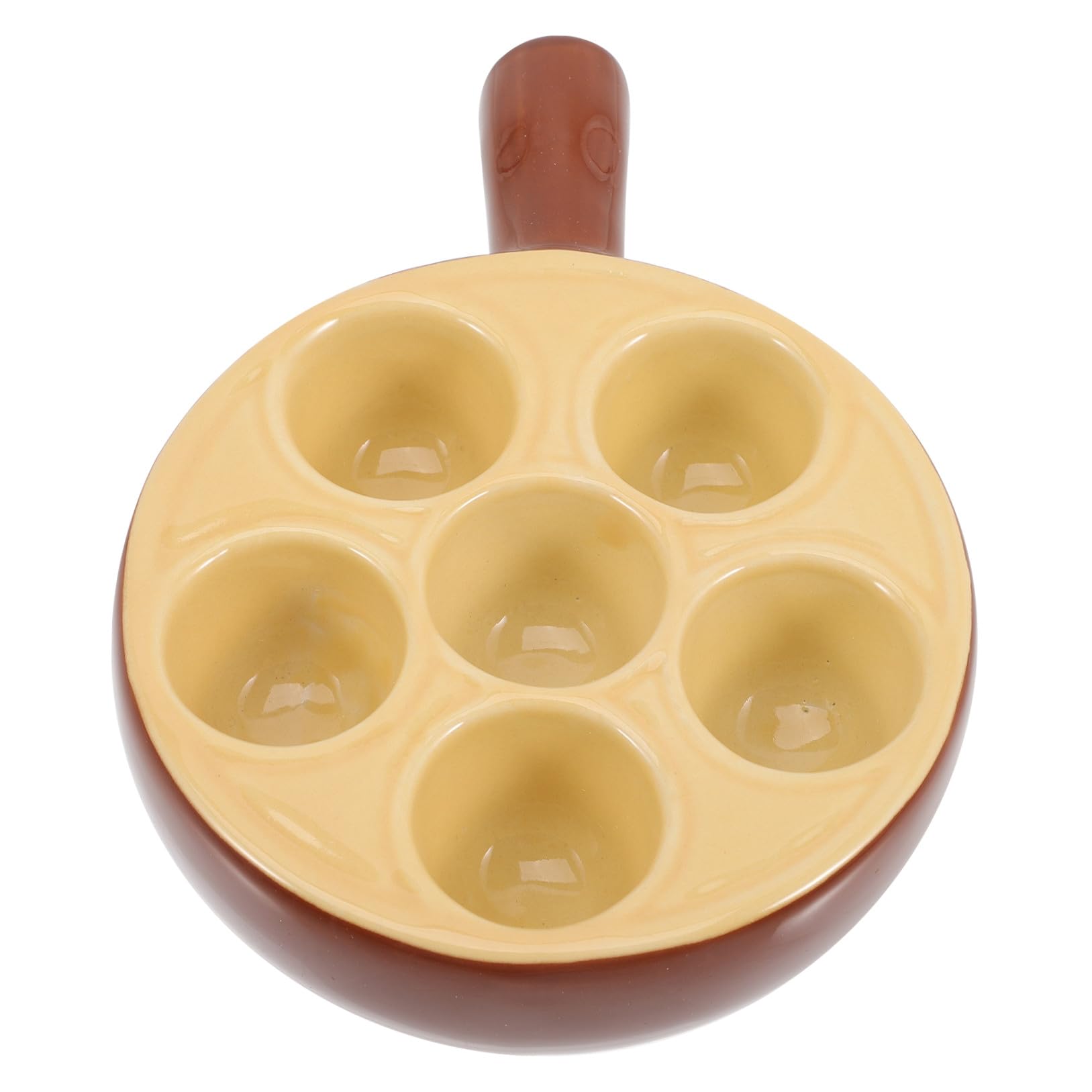 SHINEOFI Piastra per Lumache in Materiale Ceramico Manici Resistente al Calore per Forno da Cucina Scanalature per Cottura di Piatti Baked
