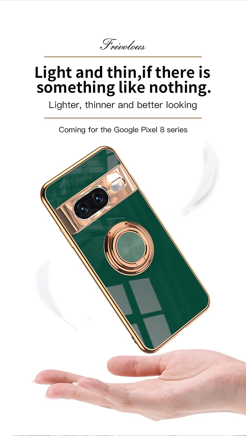 XINYEXIN Cover Per Google Pixel 8 Pro Con Anello Supporto Ruota