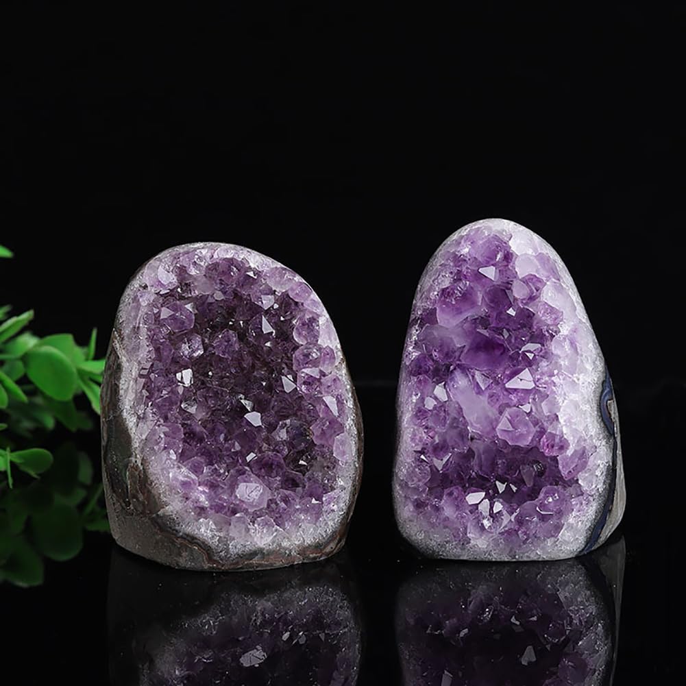 Large Amethyst Cluster Geode Healing Crystal Stone Collection Mineral Specimen Home Office Decor Meditation Gifts 2.8-3.5Pound