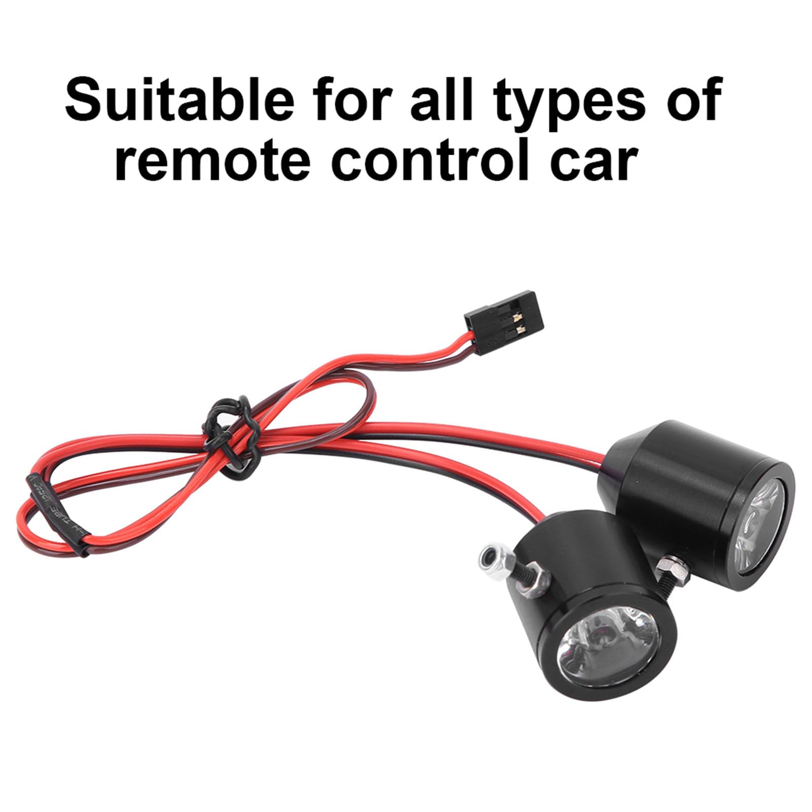 Haofy Rc Spotlights Projecteur Rc, Ensemble de Lumière LED pour Hélicoptère Rc, Projecteurs 3W, Pièce de Rechange, Accessoire de Remplacement pour Modèle de Voiture Rc (#1)
