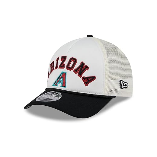 New Era Boné MLB Chrome Arch 9FORTY M-Crown A-Frame Trucker Mesh ajustável tamanho único