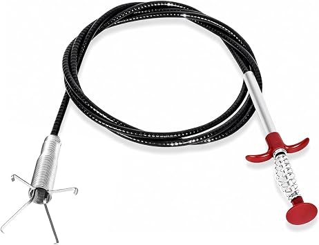 61 Inch Flexible Claw Drain Snake, Drain Clog Remover for Kitchen Bathroom Tub Toilet & Sewer Drain Cleaning