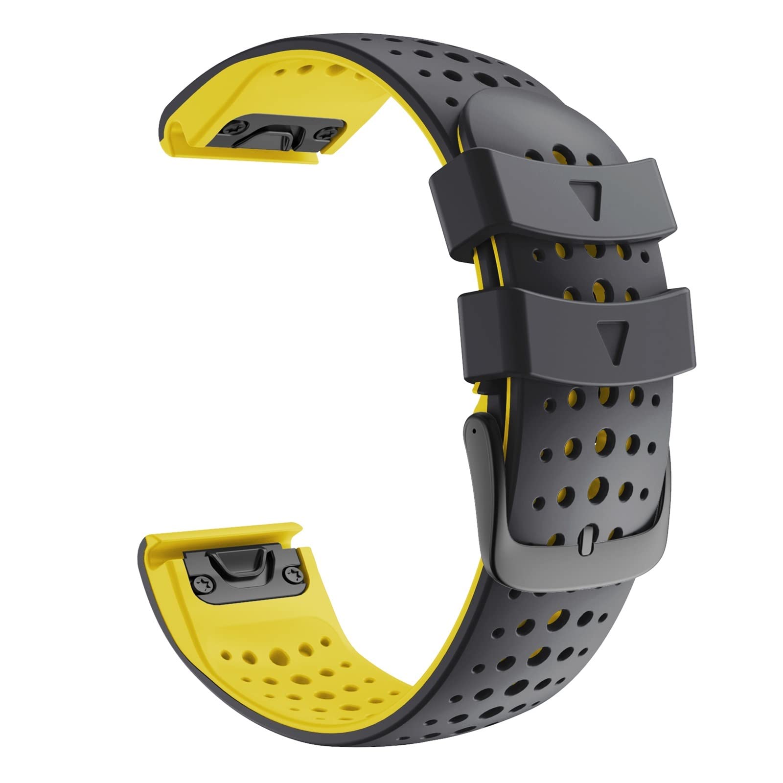 Bande de silicone 22mm EasyFit haute finition pour montre Garmin Fenix