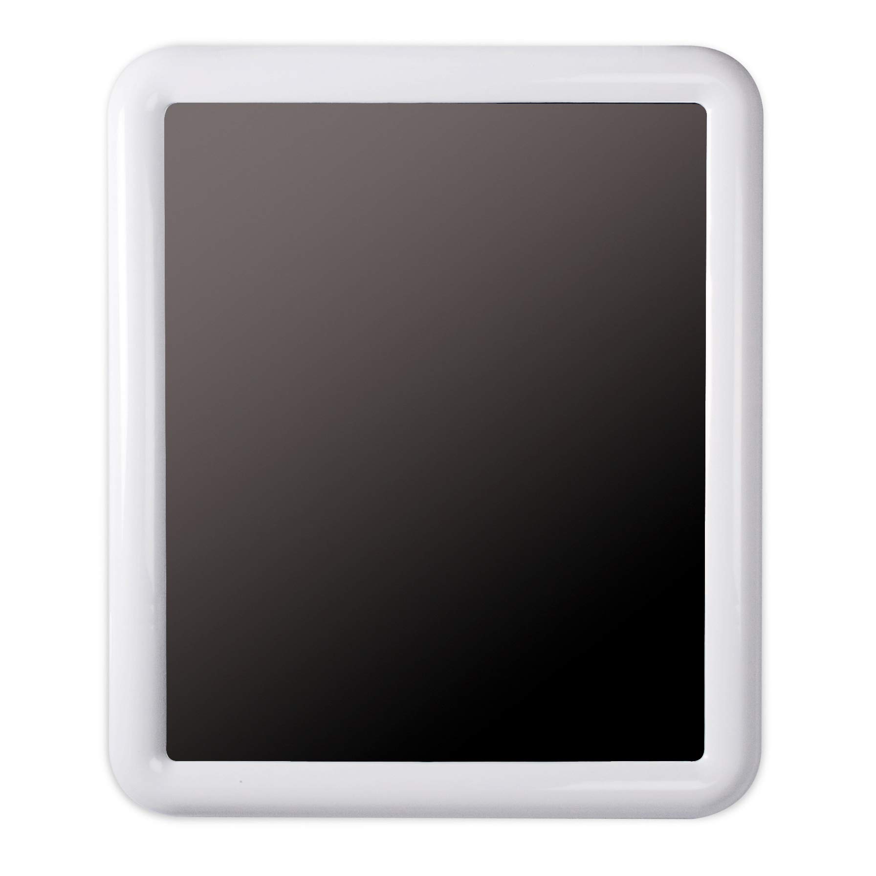 TATAY Rectangular mirror, with glossy white plastic frame Sizes 55 x 4.3 x 65 cm