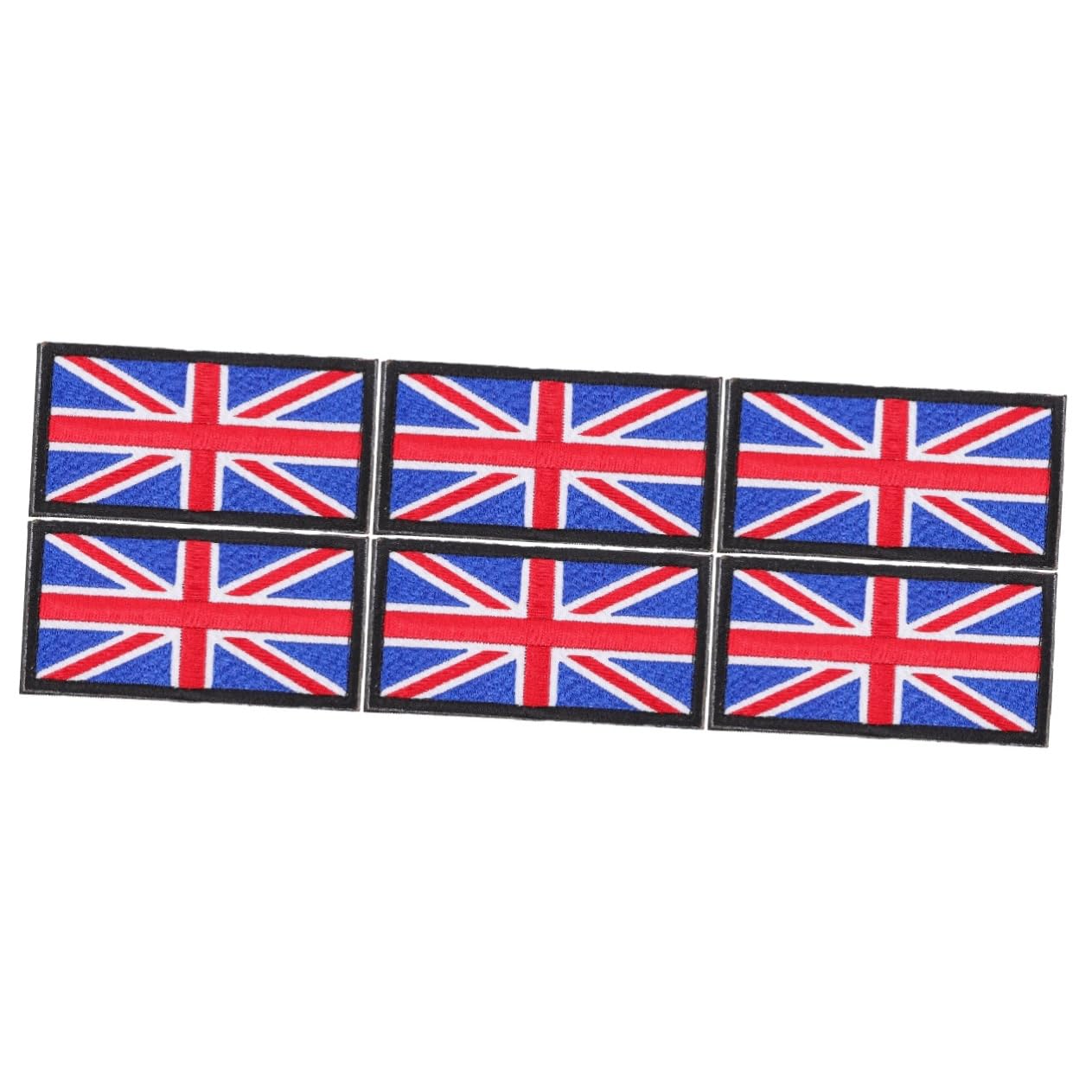 Lurrose 6pezzi Toppe Ricamate Bandiera Inglese Per Abbigliamento e Zaini Applicazione Termoadesiva o Cucitura Per Attività e Personalizzazione Di Vestiti