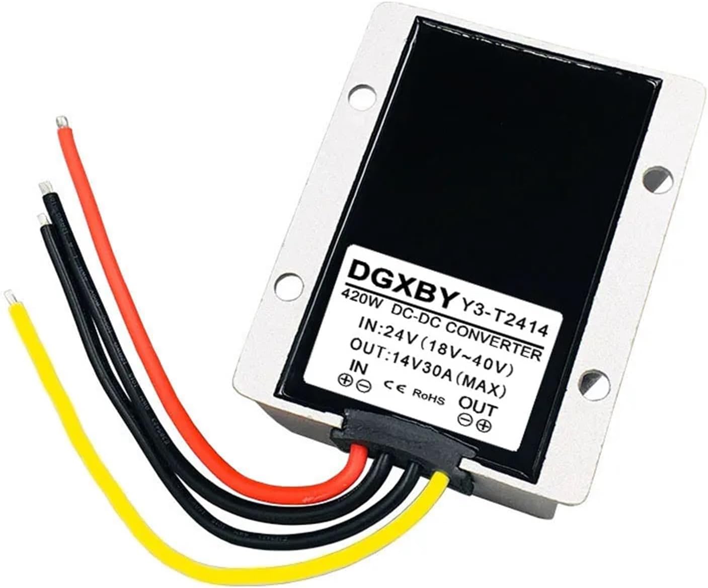 24V to 14V Power Converter 10A 15A 20A 25A 30A 40A Car Walkie-Talkie Modified Power Supply 18V~40V to 13.8V(24v to 14v 30a Z)