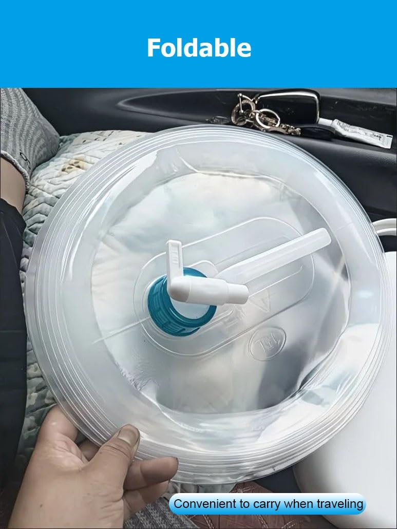 Seau à Eau Pliable, 5L/10L/15L, conteneur d'eau Pliable et Portable, sans BPA, idéal pour Le Camping, la randonnée, la pêche, l'escalade, Les Pique-niques, Les barbecues et Les voy
