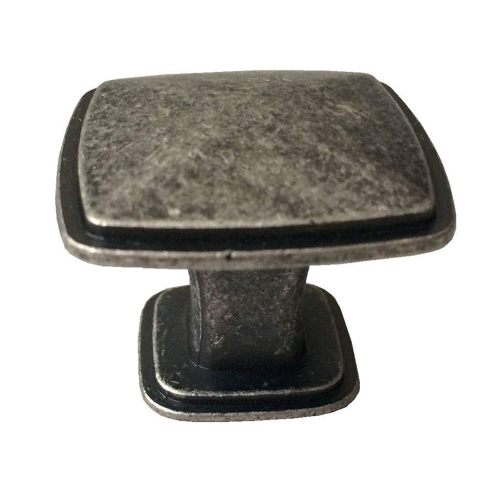 Bouton poignée commode tiroir rétro étain noir 96mm 128mm