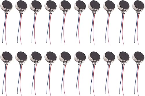 Miniatura 4 de 2023 Reemplazo 20 PCS DC Micro Flat Button Moneda Vibrador Motores Vibradores 3V 10MM*2.7MM