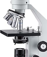 Vista 3 de AmScope Microscopio compuesto monocular inalámbrico M500-LED, ocular WF10x, aumento 40x-1000x, óptica antimoho, iluminación LED, Brightfield