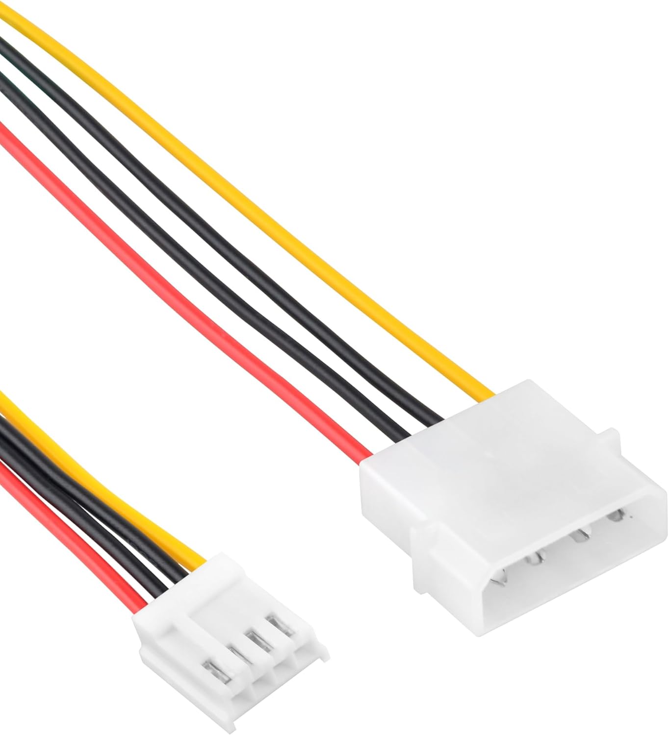 4-pin Molex Male (LP4) to 4-pin Floppy FDD Female (SP4) Power Adapter Cable