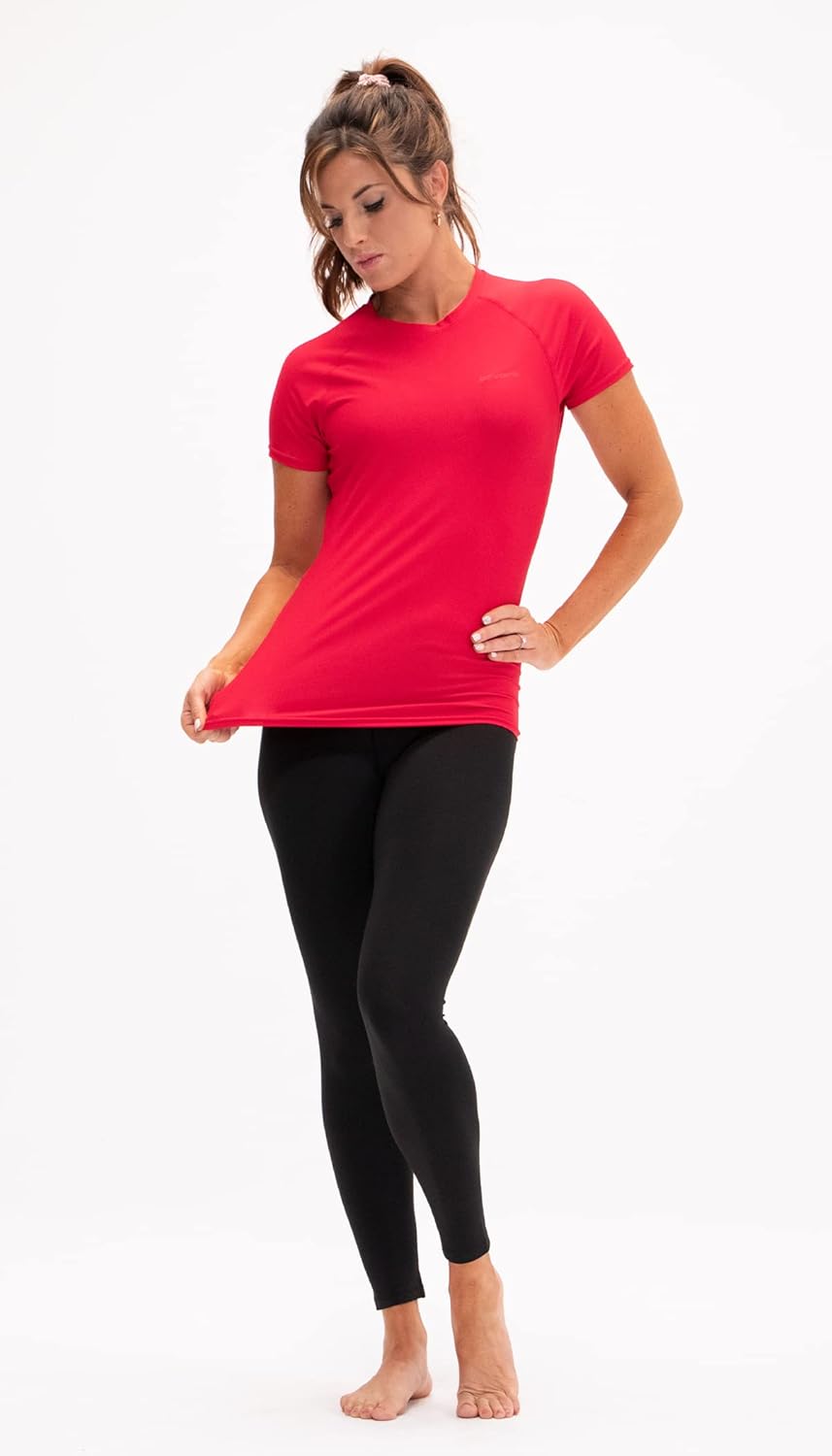 DEVOPS 3 Pack Women's Compression Shirt Dry Fit Short Sleeve Running Athletic T-Shirt Workout Tops - Image 5