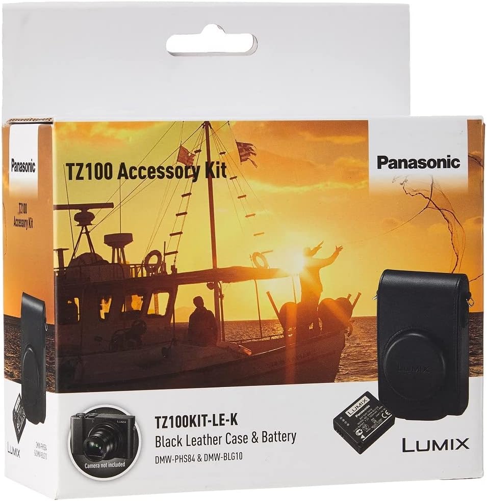 Panasonic LUMIX TZ100KITLEK Leather Case and Battery for TZ100 Camera