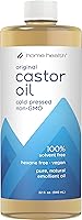 Home Health Original Castor Oil 32 oz - Pure Cold Pressed for Healthy Hair Skin, Natural Moisturizer, Vegan Non-GMO Hexane-Free