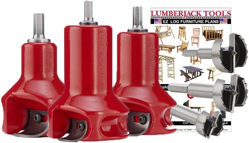 Lumberjack Tools 1", 1-1/2" & 2" Home Master Kit (HSK3), Red
