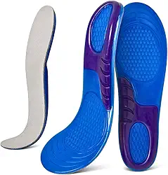 Palmilha Ortopédica em Gel, Silicone Macio Confortável, Ajustável, para Alívio de Dores nos Pés, Fascite Plantar, Ideal para Atletas, Tênis, Sapatilhas e Calçados Esportivos